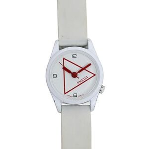 Sweda Ladies Vintage 1990's Mechanical White and Red Wrist Watch 24mm